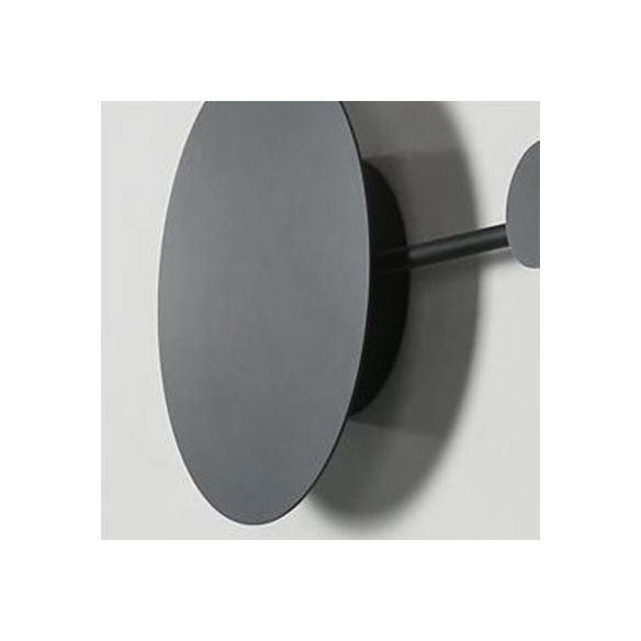 27.5"/39" Wide Black/White Round LED Wall Lamp Simplicity LED Acrylic Sconce Light Fixture in Warm/White Light with Hangers