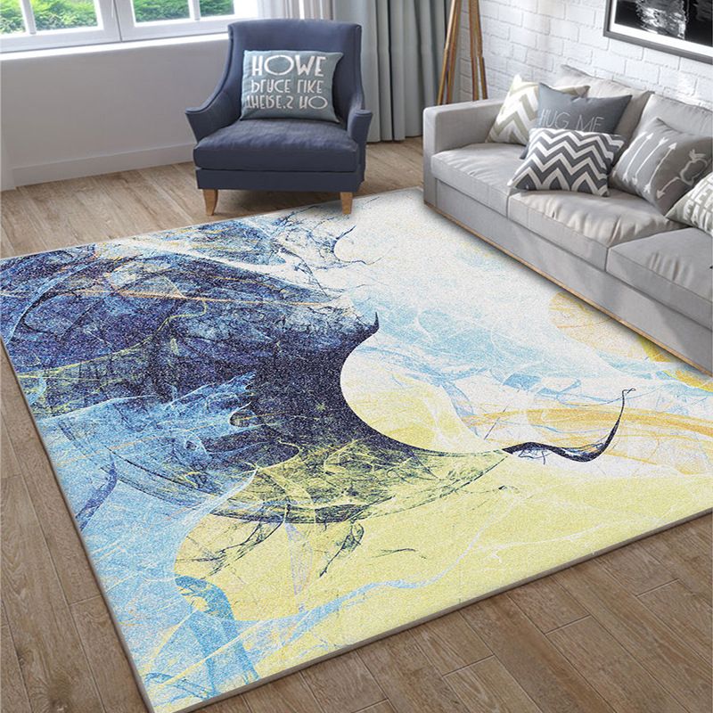 Tapis minimaliste Rapis audacieux Rattein Résumé Polyester Tapis Tacon Resier pour le salon