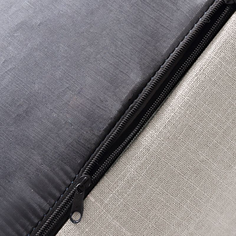 Modernistic Living Room Cotton Blend Sofa Biscuit Back Seating