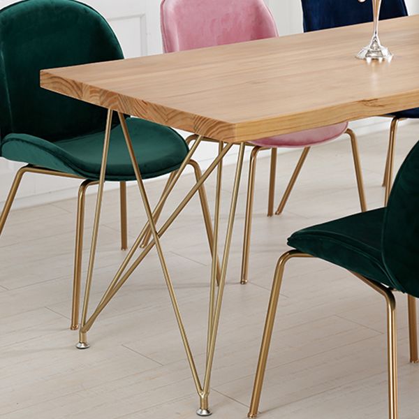 Mesa tradicional de comedor de madera maciza de pino de mesa de lujo para el hogar