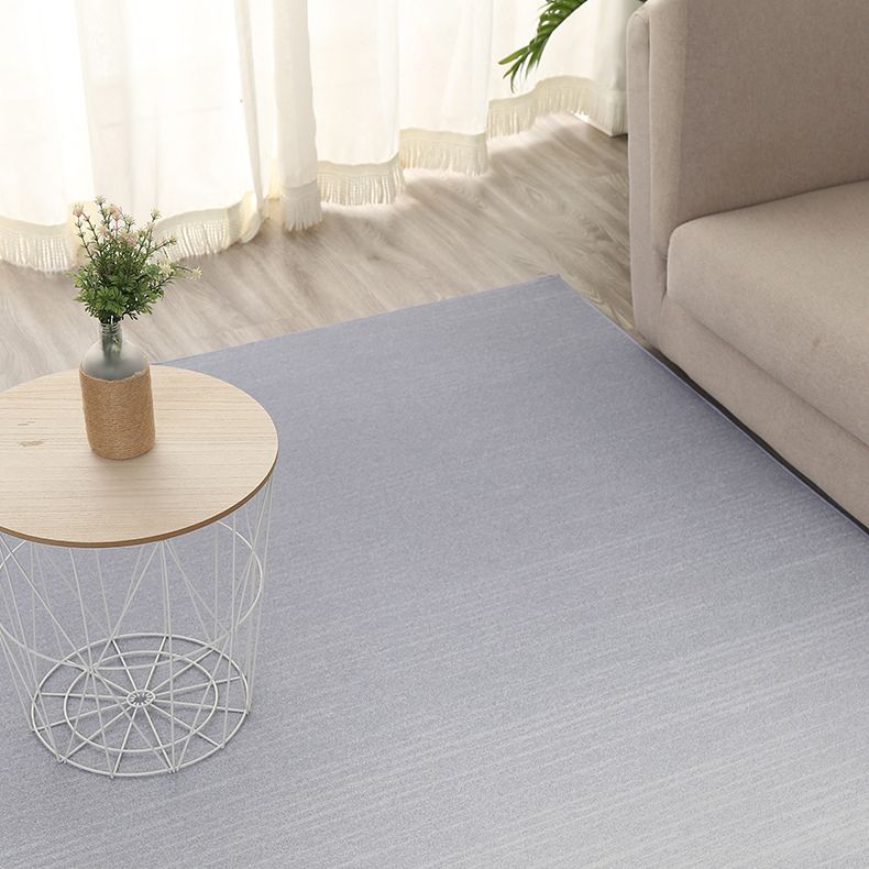 Tapis gris de couleur unie en Polyester, moderne, facile d'entretien, pour la décoration de la maison
