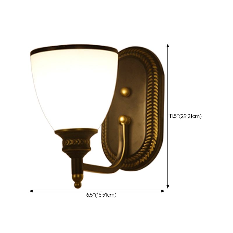 Contemporary Black 1/2-Light Wall Mounted Sconce Glass LED Statement Wall Light