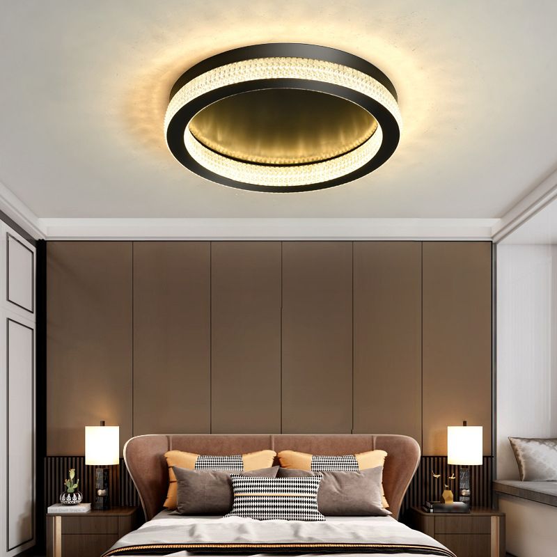 Modern Style Ceiling Light 1-Light Ceiling Mount Light with Acrylic Shade for Living Room