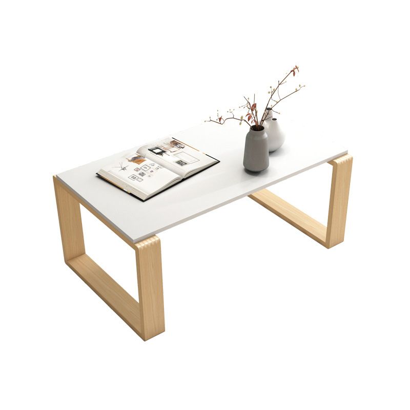 Rectangular Coffee Table Sled Artificial Wood Coffee or End Table Modern