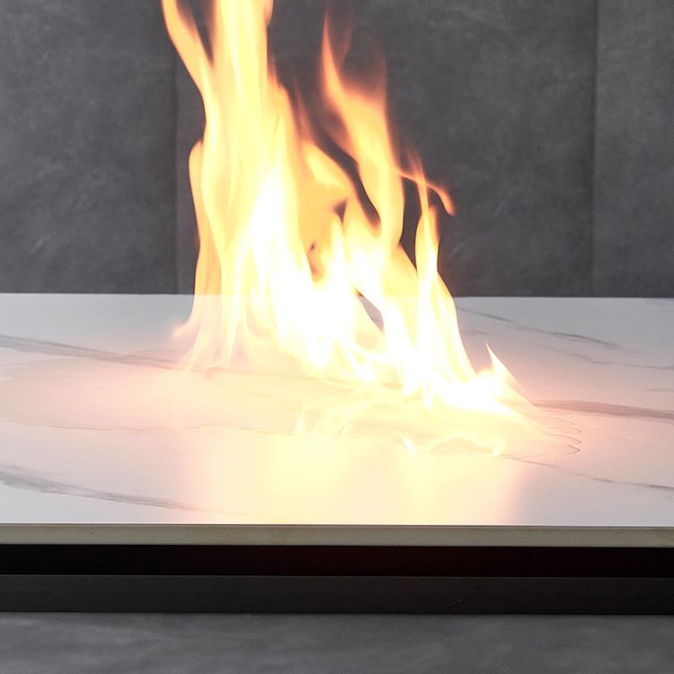 Contemporary Rectangle Shape White Dining Set Sintered Stone Standard Dining Set for Kitchen