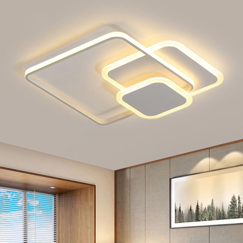 Circle Flush Mount Lighting Acrylic Modern Simplicity Flush Ceiling Light Fixtures for Bedroom
