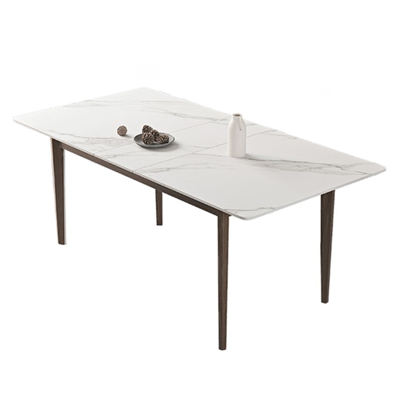 Extendable Sintered Stone Top Dining Set Rectangle 1/4/5/7 Pieces Dining Room Table Set