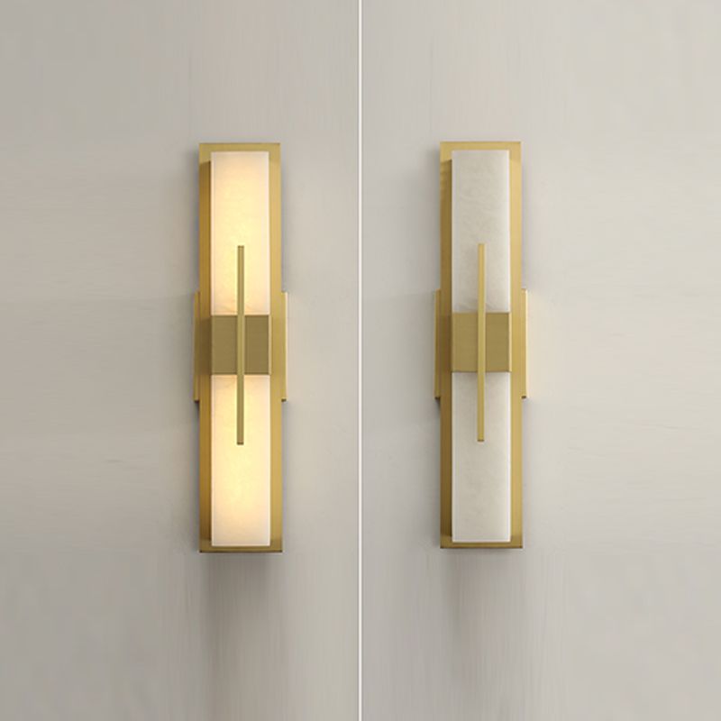 Eigentijdse muurlichtwagentjes met marmeren schaduw voor slaapkamer woonkamer