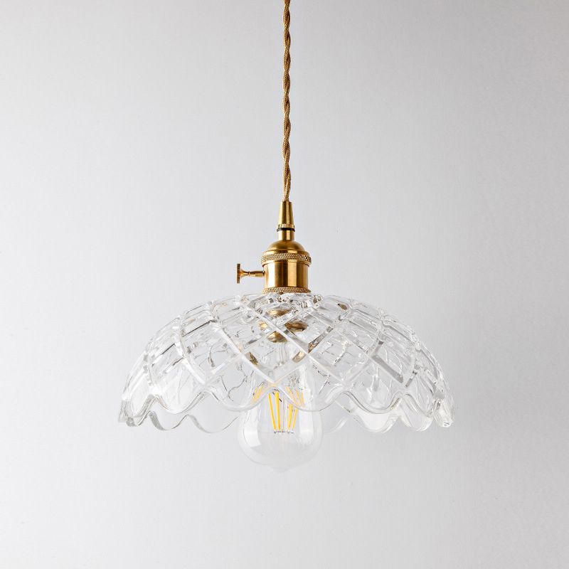 3 Lights Multi Light Pendant Modern Simple Prismatic Glass Hanging Light for Restaurant