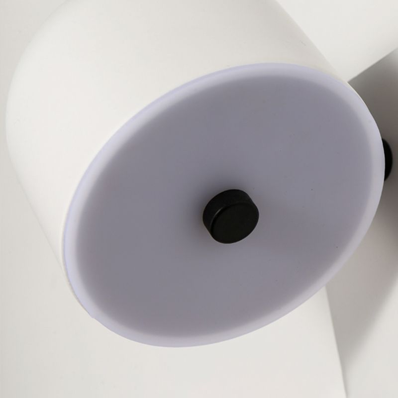 Modern Simple Iron Wall Light Cylinder Shape Rotatable Wall Lamp for Bedroom