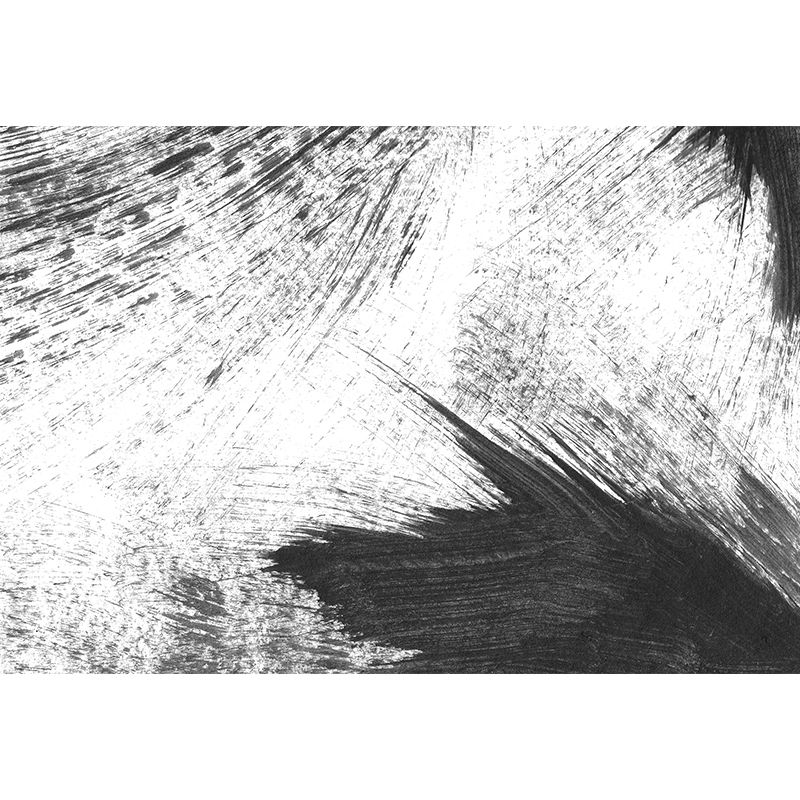 Stain Resistant Brush Stroke Mural Decal Non-Woven Modern Wall Decor for Sitting Room