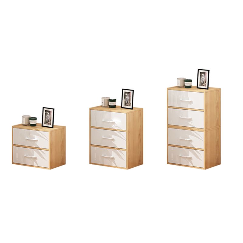 Contemporary Wood Storage Cabinet Modern Drawers Included Accent Chest