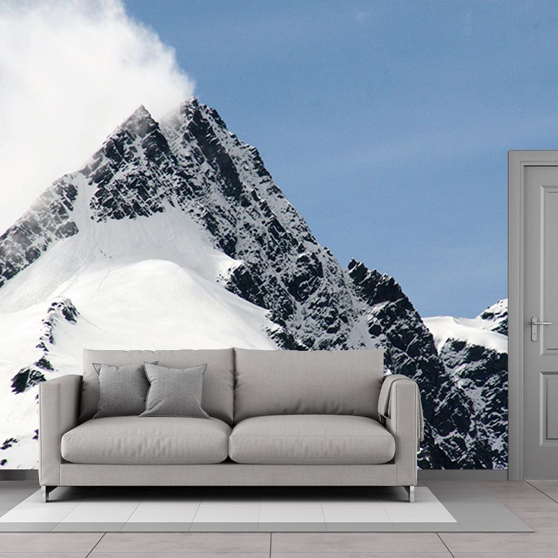 Mountain Scenery Mural Personalized Minimalist Wall Covering for Living Room