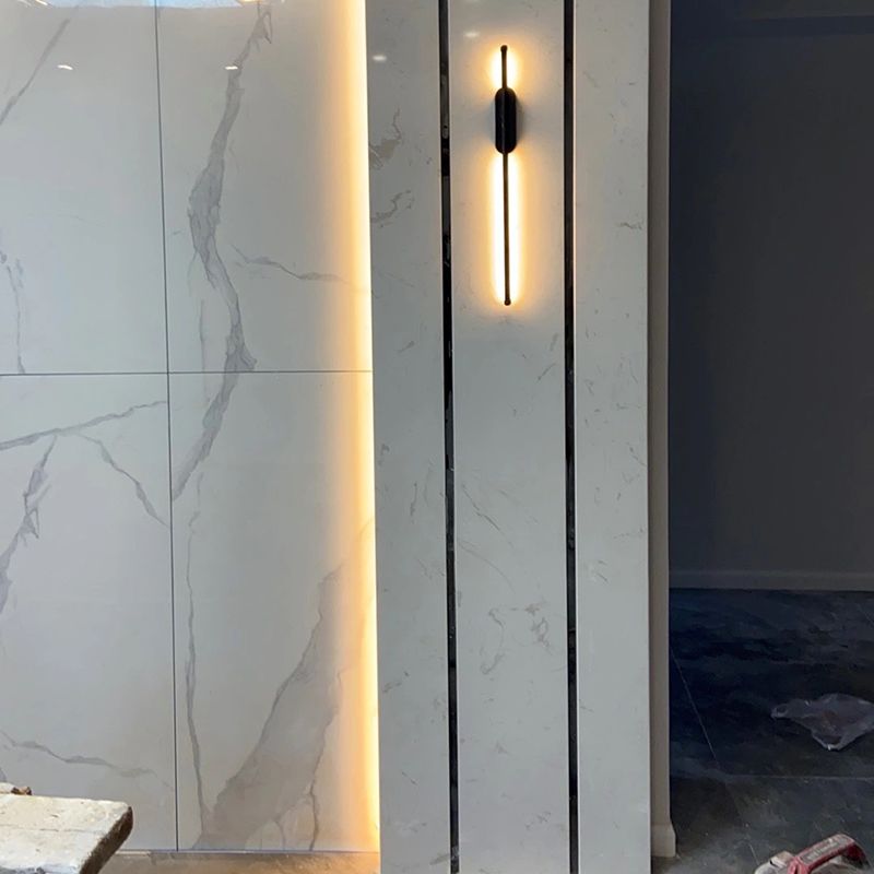 1 Light Linear Wall Sconces Modern Style Metal Wall Mounted Lamps