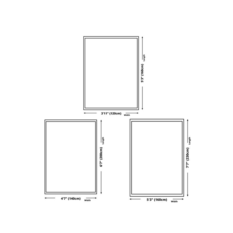 Beige Modern Carpet Polyester Irregular Line Carpet Washable Carpet for Home Decor