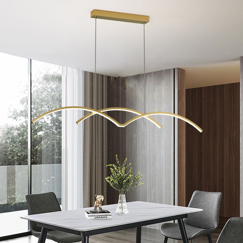 Linear Island Lights Modern Kitchen Island Lighting Metal 2 Light Island Pendant Lights