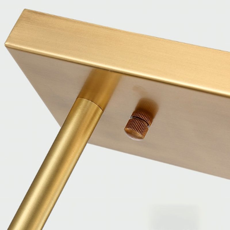 Simplicity Linear Hanging Pendant Lights Glass Pendant Light Fixtures in Gold