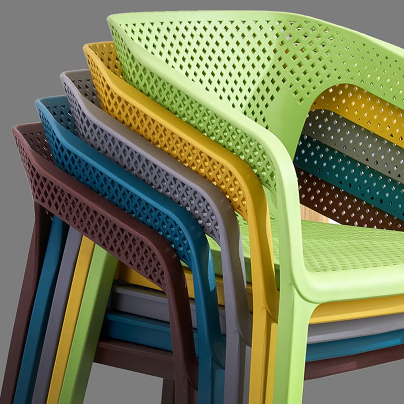 Sedia moderna sedia impilabile sedia da pranzo con gambe di plastica per cucina