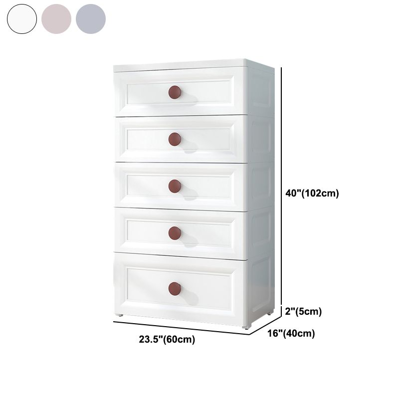 Contemporary Style Non-Hanging Armoire Plastic Home Storage Cabinet