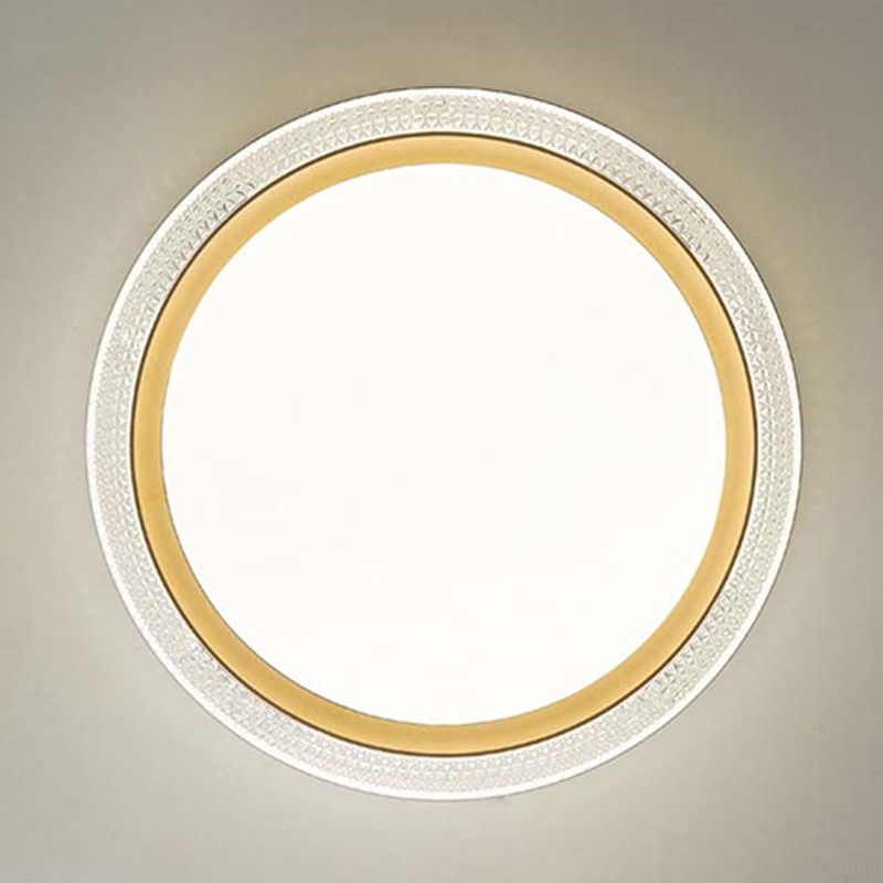 Plafonnier LED en cristal Simple et moderne, montage encastré en forme de géométrie en fer pour chambre à coucher