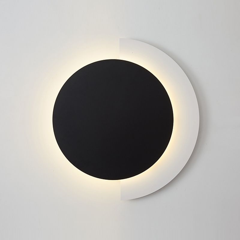 Mid-Century Artistic Sunrise Sconce Light Fixture Metal Living Room LED Wall Mounted Lamp