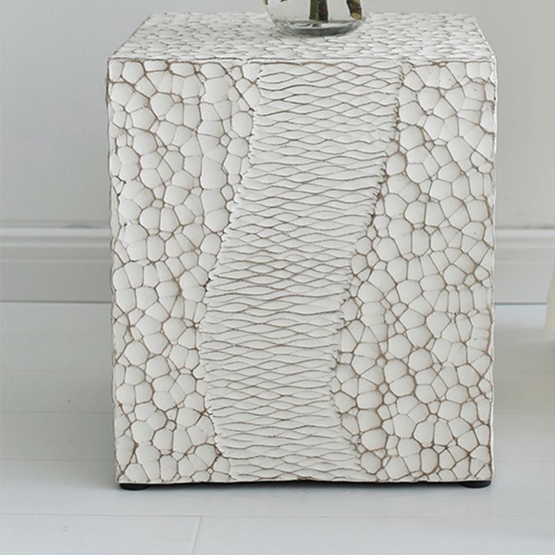 14" Wide Contemporary Corner Table Square Wood Accent Side Table