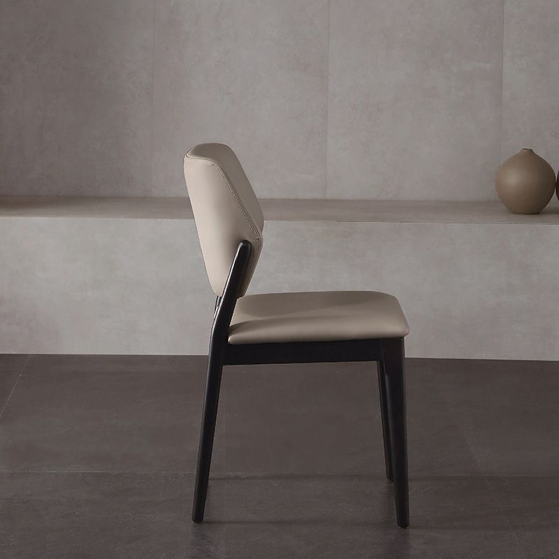 Contemporary Kitchen Dining Side Chair Open Back Dining Side Chair
