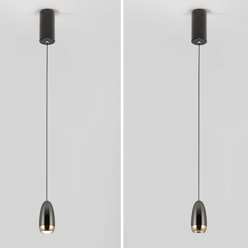 Unique Shape Hanging Lighting Modern Style Metal 1 Light Hanging Lamp for Bedroom