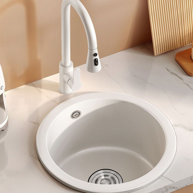 Drop-In Kitchen Bar Sink Quartz Kitchen Bar Sink with Drain Assembly