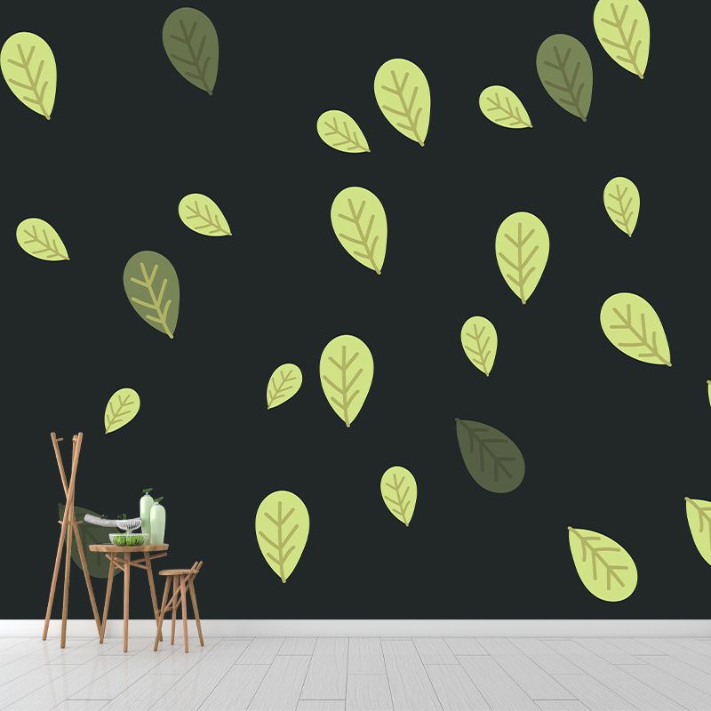 Tropical plant Illustration Mural Decorative Eco-friendly for Home