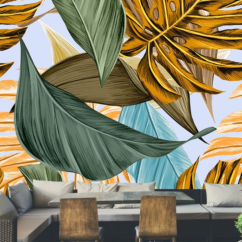 Tropical Natural Botanical Wall Mural Illustration  Decorative Wall Decor Kitchen Wall Murals