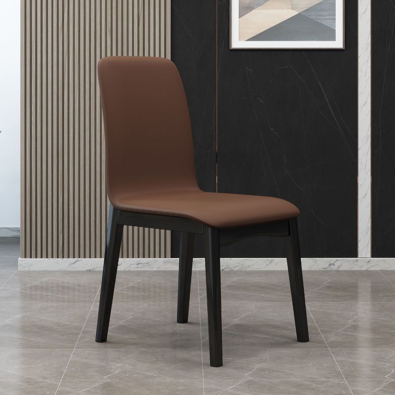 Chaise d'appoint de salon industrielle rembourrée, finition mate, chaise de salle à manger à dossier solide (Ensemble de 2)
