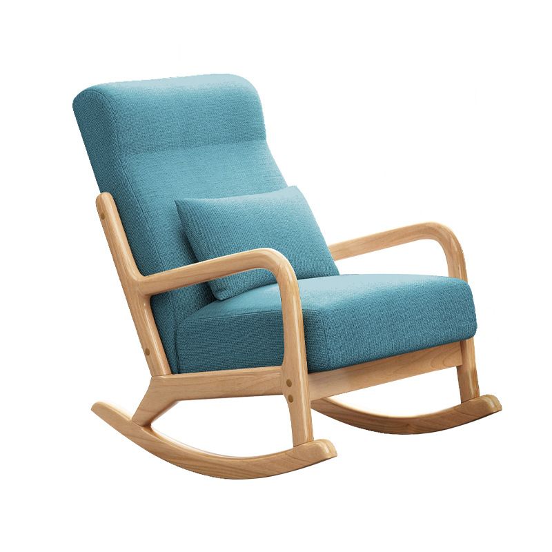 Modern Style Leisure Lounge Rocking Chair in Wooden Lazy Chair