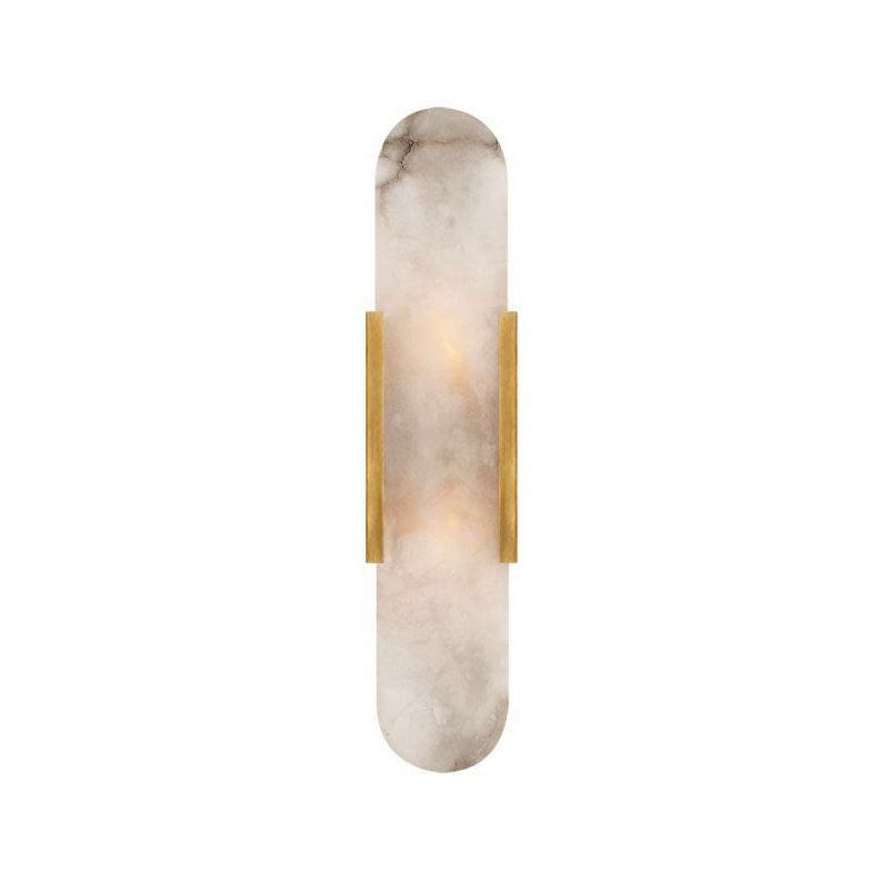 Modern Simple Shape Wall Mounted Light 2 Lights Metal Flush Mount Wall Sconce