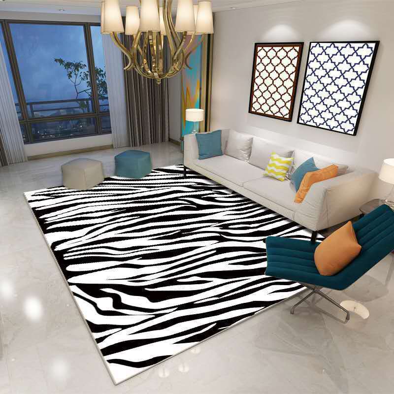 Bold Home Decoration Carpet Animal Pattern Area Rug Polyester Stain Resistant Indoor Carpet