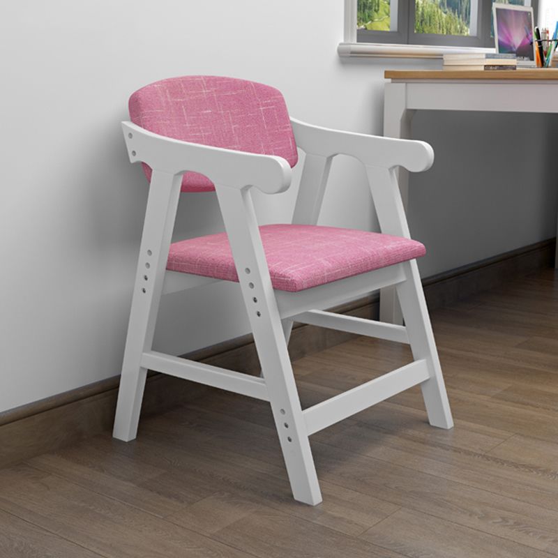 Fauteuil de salle à manger à dossier ouvert, fauteuil de salle à manger simple rembourré avec pieds en bois