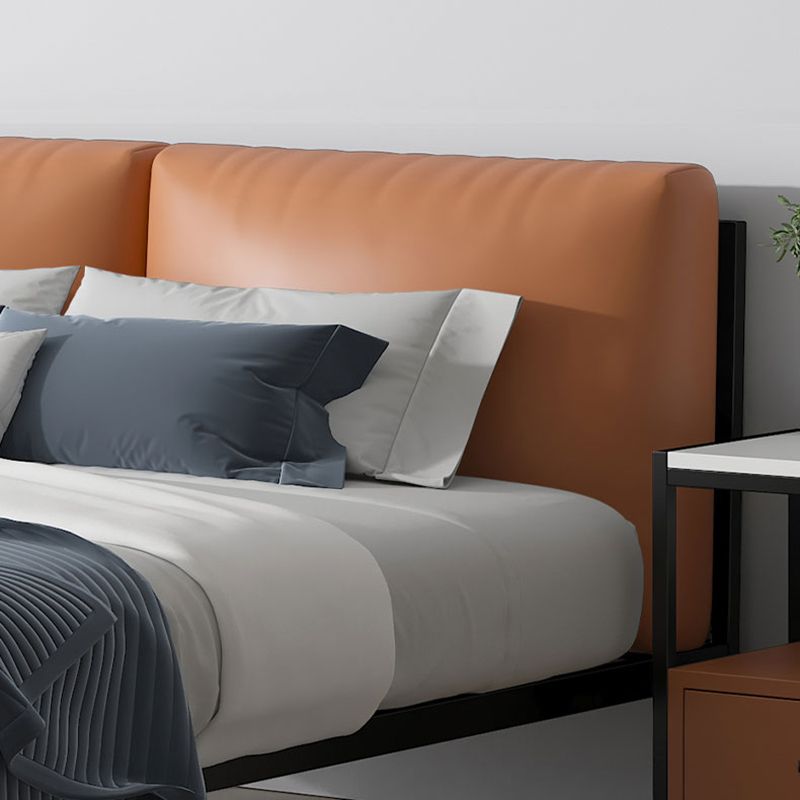 Upholstered Headboard Bed Standard Metal and Upholstered Bed