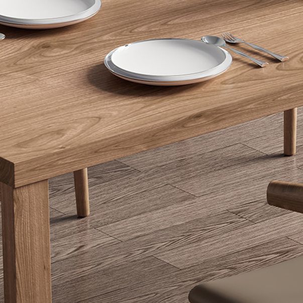 Modern Rectangle Wood Dining Table 1/4/5/7 Pieces Dining Set for Kitchen