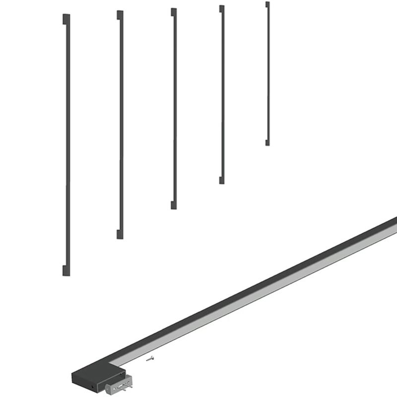 Single Modern Black/Golden Wall Mounted Sconce Linear Wall Light for Living Room