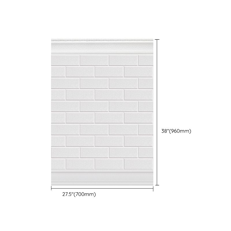 Plastic Backsplash Panels Peel and Stick Wainscoting with Waterproof