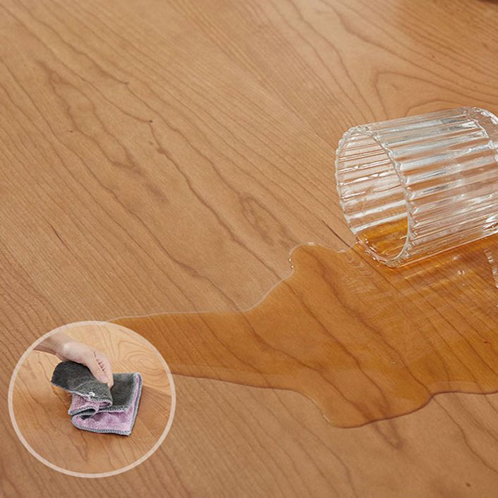 Contemporary Trestle Base Dining Table Rectangle Solid Wood Table