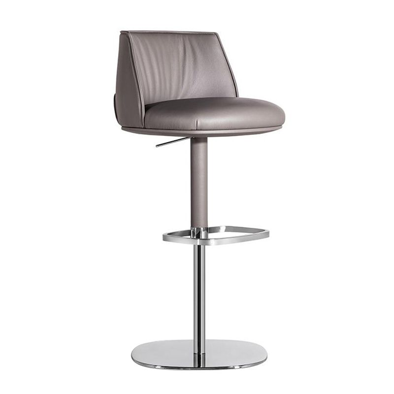 Indoor Upholstered Bar Stool Solid Wood Bar Stool with Footrest