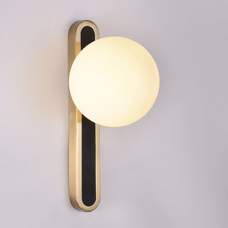 1 lampe à balle à balle en verre clair