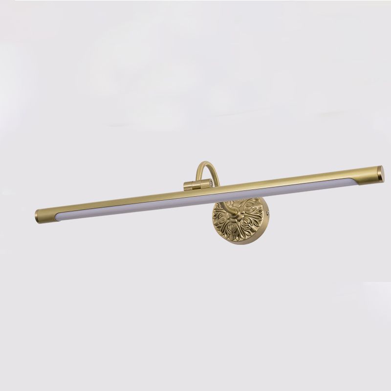 Linear Wall Sconce Lights Mid Century Metal 1 Light Sconce Light Fixture for Bathroom