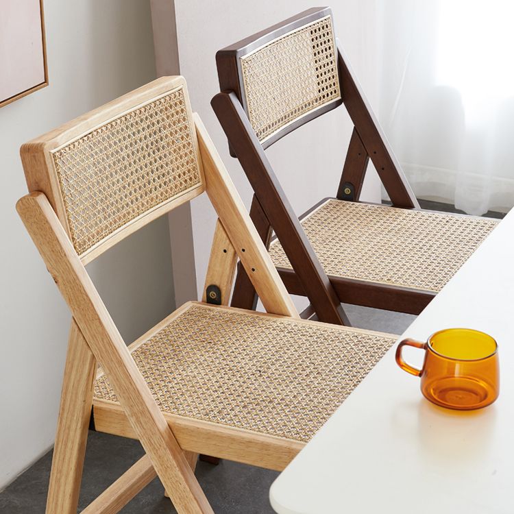 Ensemble de chaises en bois d'hévéa de style moderne, chaise de salle à manger simple avec dossier ouvert et cuisine