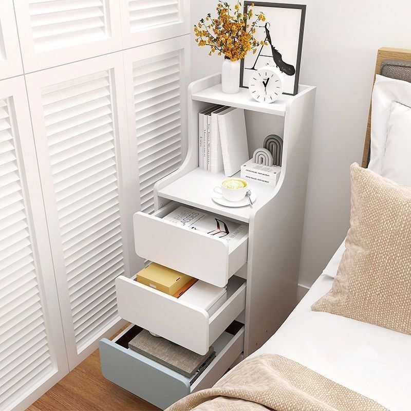 Contemporary Rectangle Manufactured Wood Grooves Accent Chest