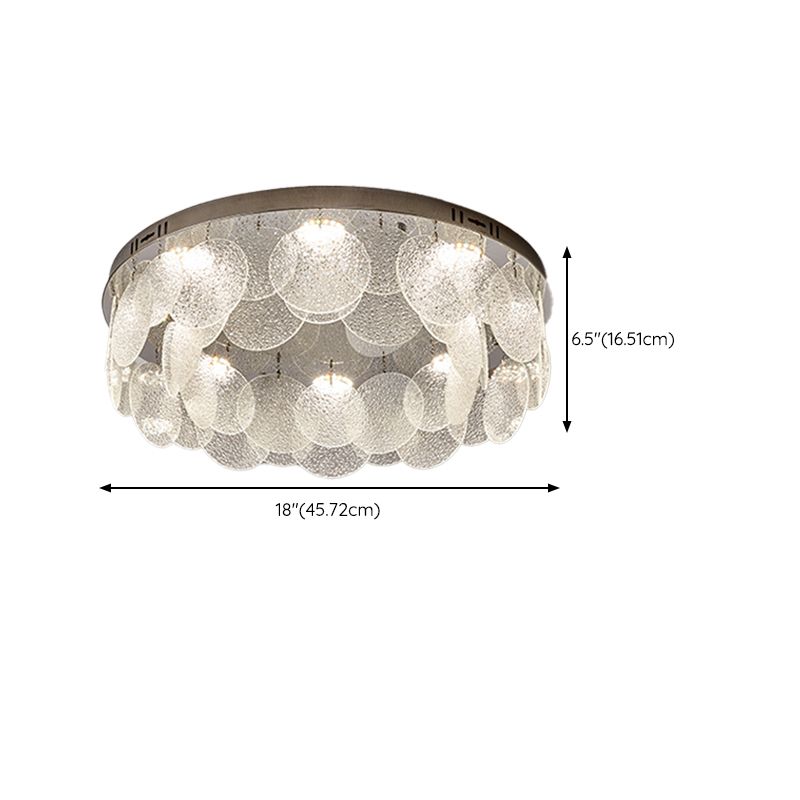 Silver Modernism Flush Mount Lighting LED Ceiling Light for Bedroom