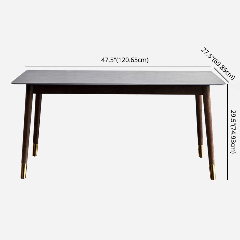 Modern Sintered Stone Dining Room Set with Rectangle Table Home Use Dining Table Furniture