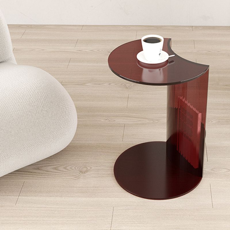 Modern C End Side Table Acrylic Corner Table for Living Room