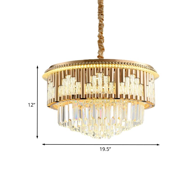 LED PROSIBLE PROSITIF LEMPRIGNEMENT PRENDANT PRENDANT DE CRISTAL MODERNE EN GOL